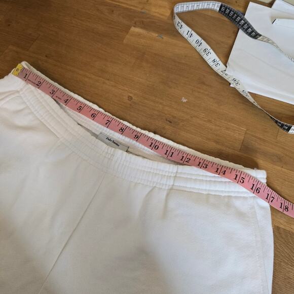 Palo Santo Studios White Cotton Oversized Sweatpant, Size S - M, Unisex - Picture 10 of 16